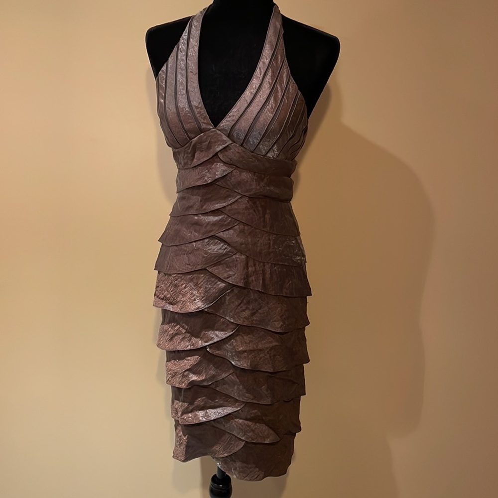 Cache halter cocktail dress (size 2)